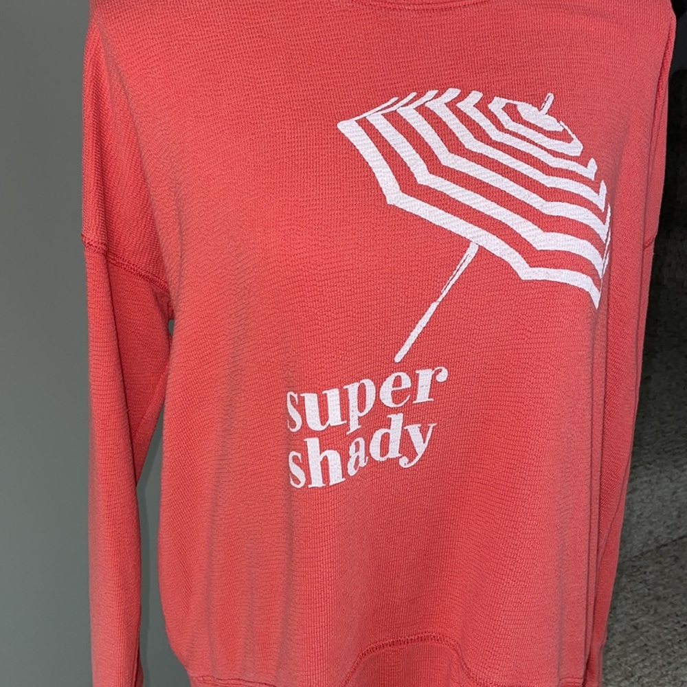 Aerie size small women’s coral color sweatshirt.